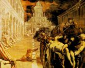 The Stealing of the Dead Body of St Mark - 雅格布·罗布斯提·丁托列托